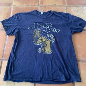 Vintage Retro Eugene the Jeep T-Shirt from Popeye Cartoon Size 2XL Navy Blue